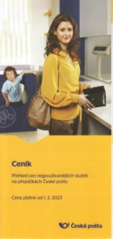 ČZ Česká pošta - ceník 2023